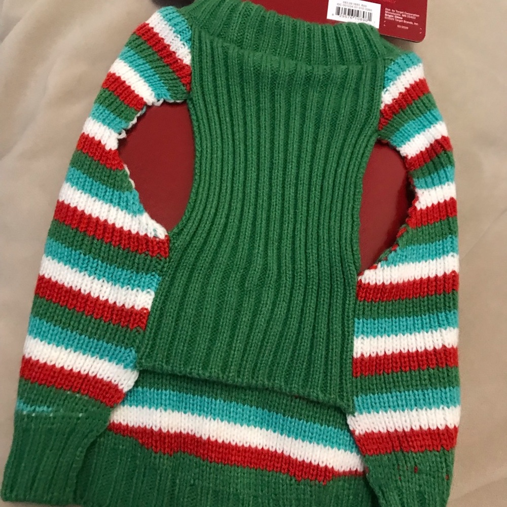 Target pet Holiday sweater and hat
